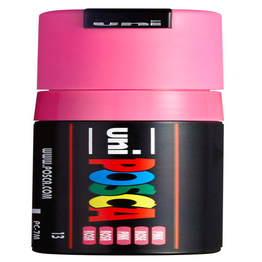 uni® POSCA PC-7M Water-Based Paint Markers, Broad Tip (4.5-5.5mm), Pink