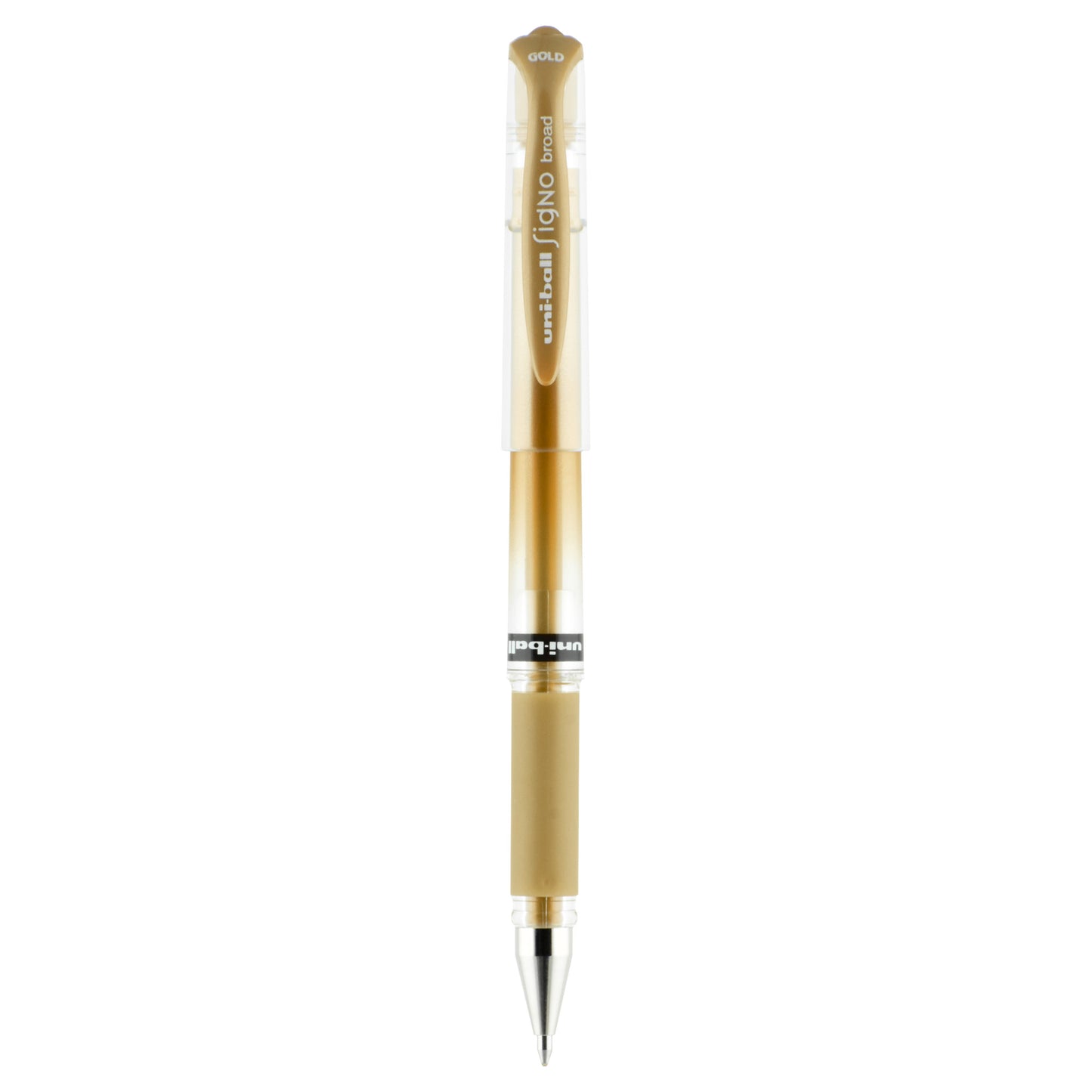 uniball™ Signo Gel Impact Pens, Bold Point (1.0mm), Gold Metallic