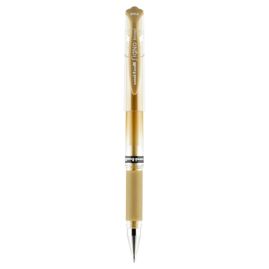 uniball™ Signo Gel Impact Pens, Bold Point (1.0mm), Gold Metallic