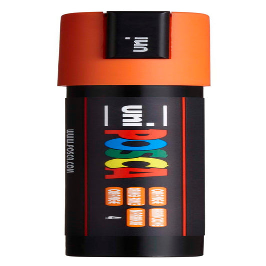 uni® POSCA PC-5M Water-Based Paint Markers, Reversible Medium Tip (1.8-2.5mm), Orange