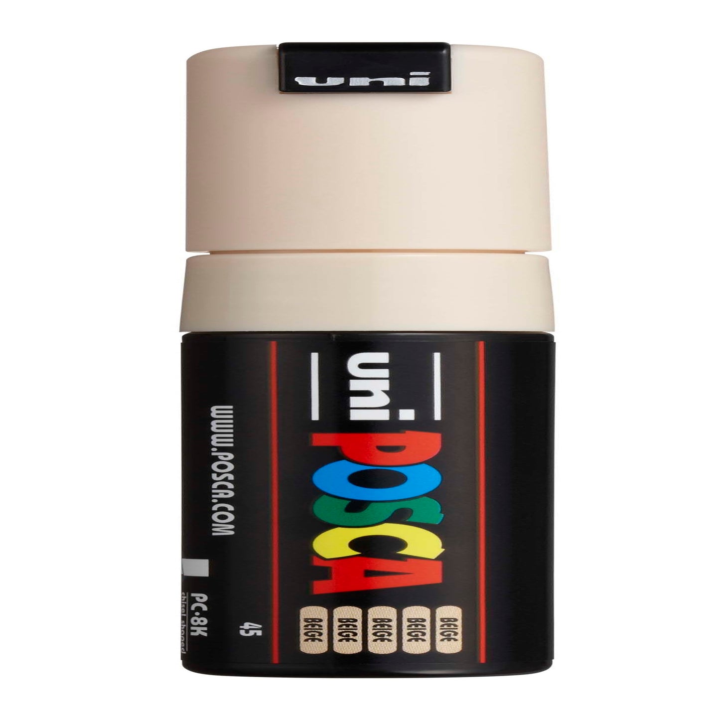 uni® POSCA PC-8K Water-Based Paint Markers, Broad Tip (8mm), Beige