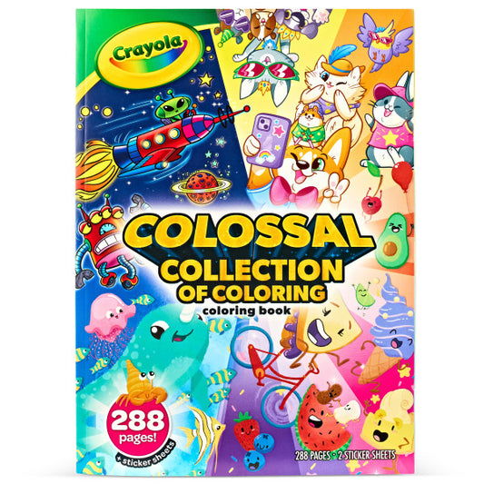 Crayola 288pg Coloring Book, Colossal Collection of Coloring (04-0845)