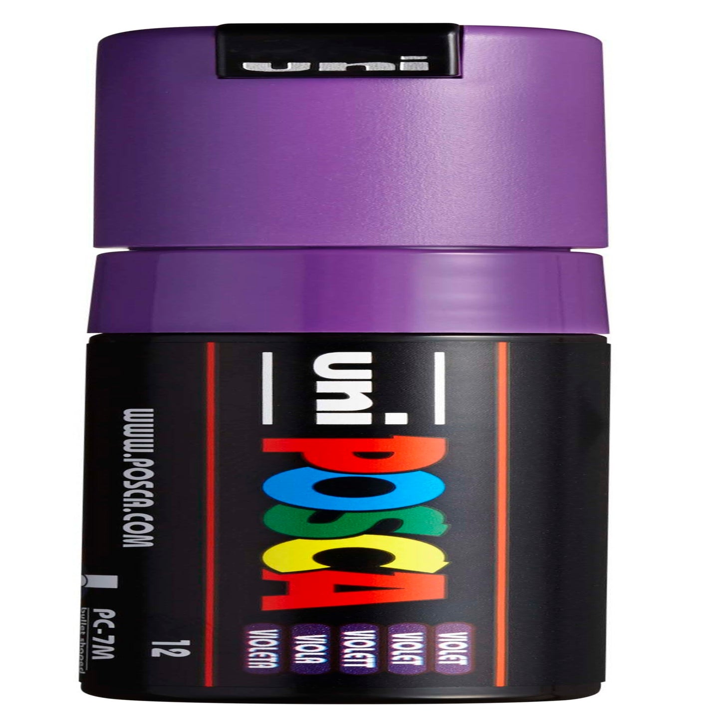 uni® POSCA PC-7M Water-Based Paint Markers, Broad Tip (4.5-5.5mm), Violet