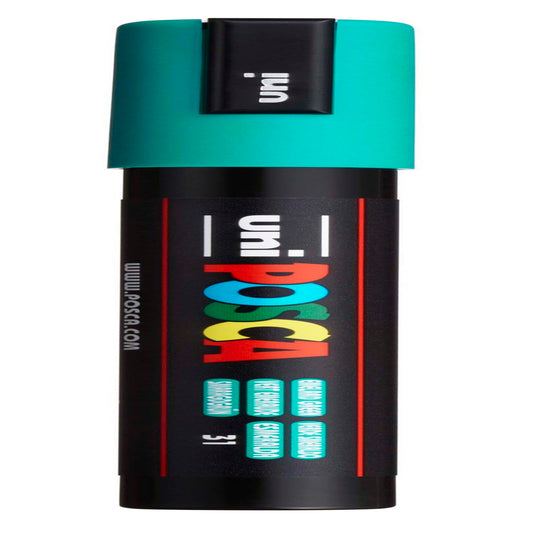 uni® POSCA PC-5M Water-Based Paint Markers, Reversible Medium Tip (1.8-2.5mm), Emerald Green