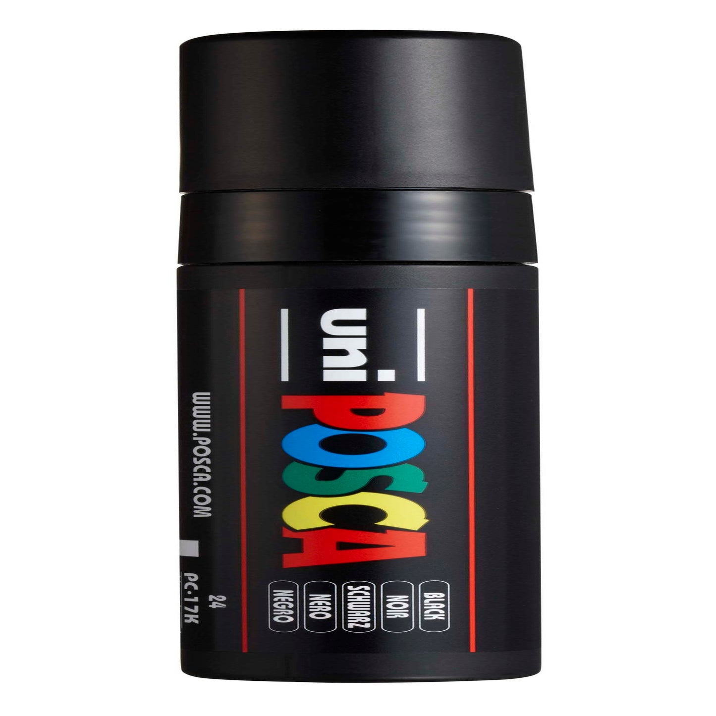 uni® POSCA PC-17K Water-Based Paint Markers, Extra Broad Tip (15mm), Black