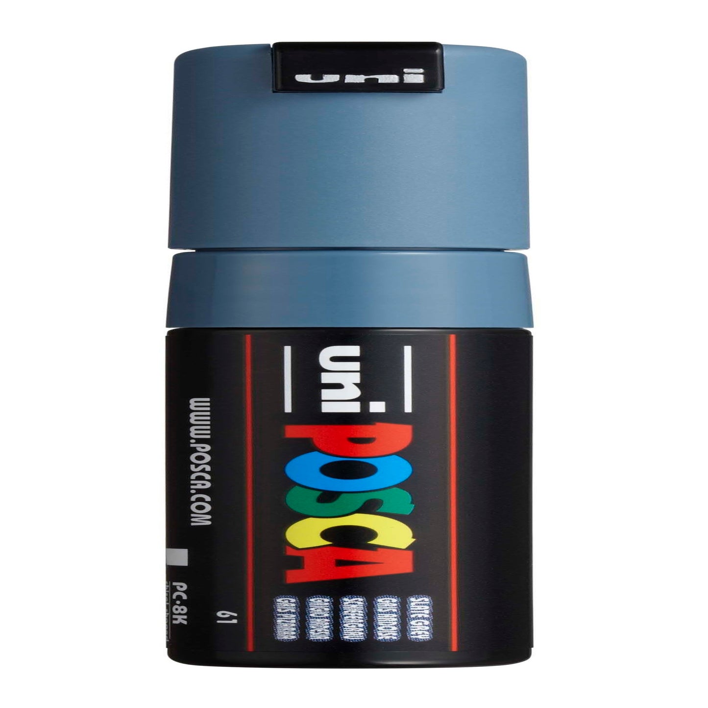 uni® POSCA PC-8K Water-Based Paint Markers, Broad Tip (8mm), Slate Grey