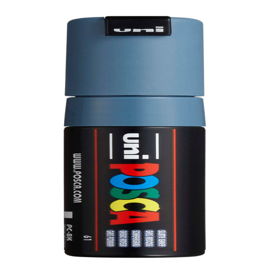 uni® POSCA PC-8K Water-Based Paint Markers, Broad Tip (8mm), Slate Grey
