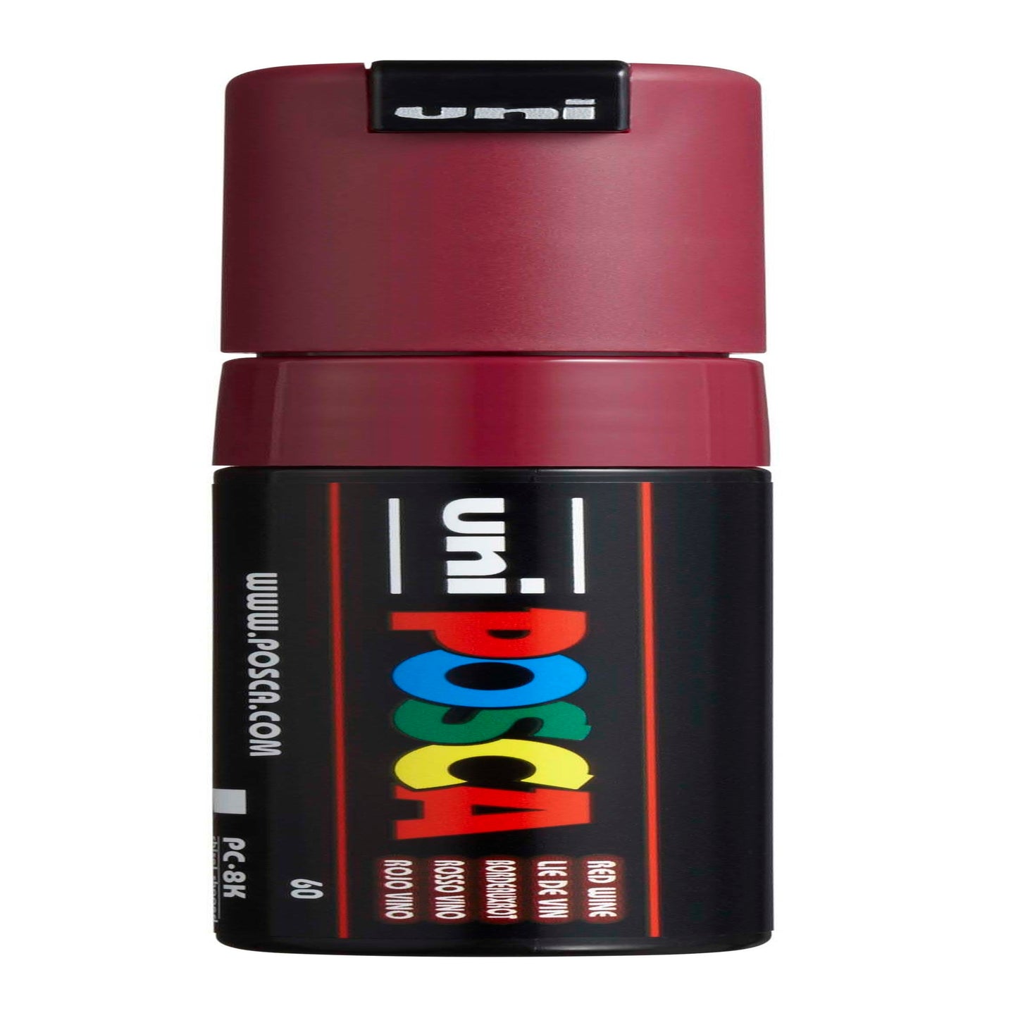 uni® POSCA PC-8K Water-Based Paint Markers, Broad Tip (8mm), Red Wine