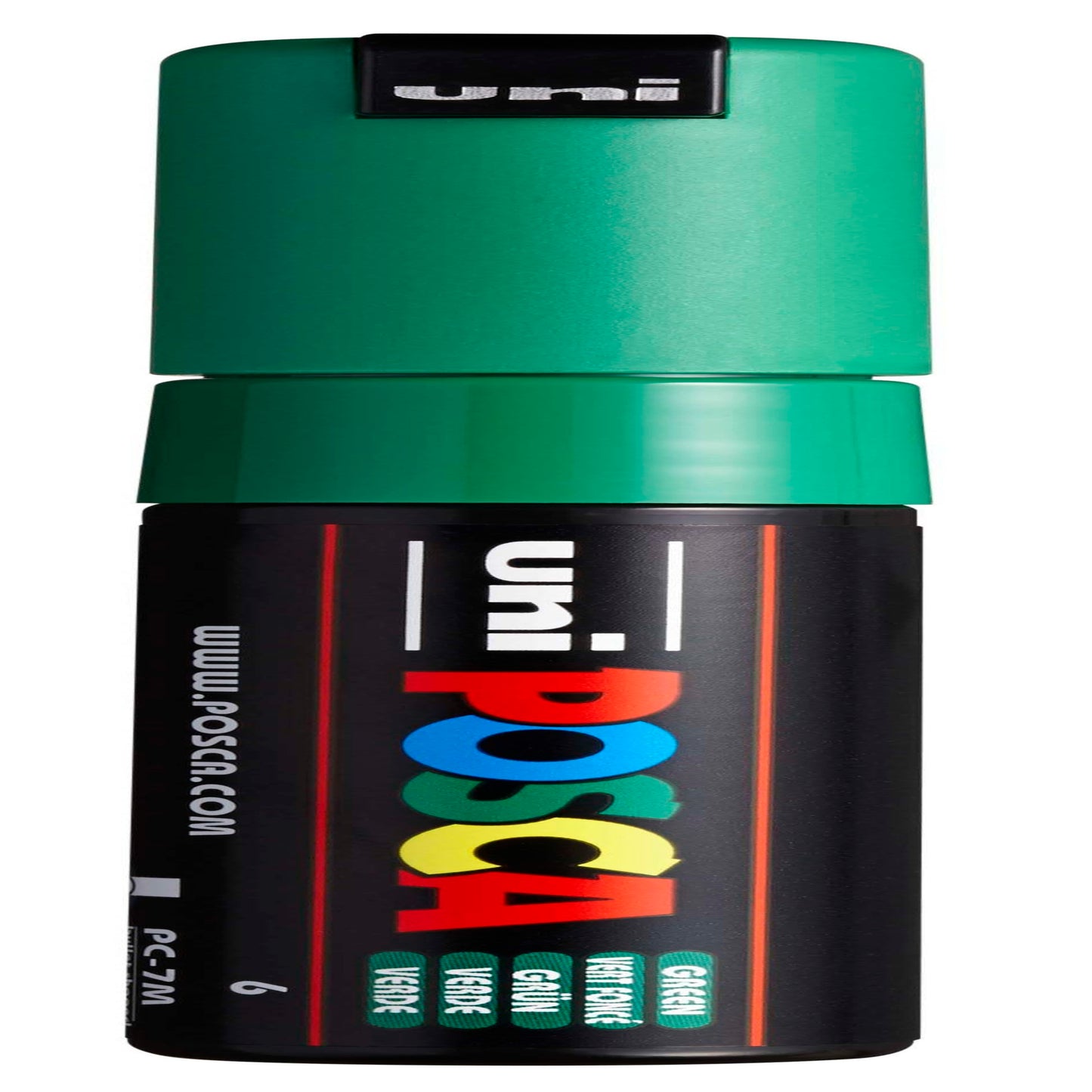 uni® POSCA PC-7M Water-Based Paint Markers, Broad Tip (4.5-5.5mm), Green