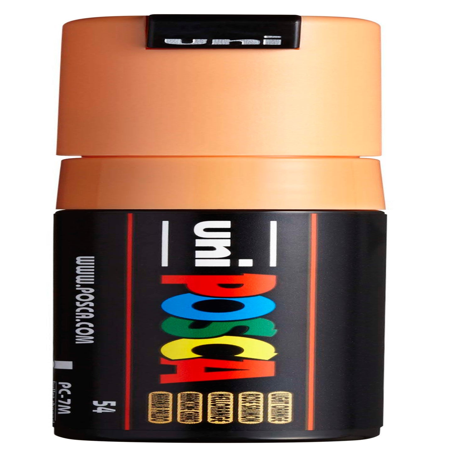 uni® POSCA PC-7M Water-Based Paint Markers, Broad Tip (4.5-5.5mm), Light Orange