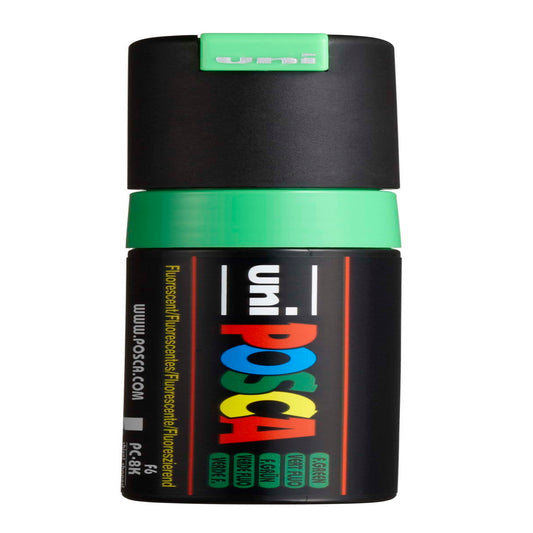 uni® POSCA PC-8K Water-Based Paint Markers, Broad Tip (8mm), Fluorescent Green