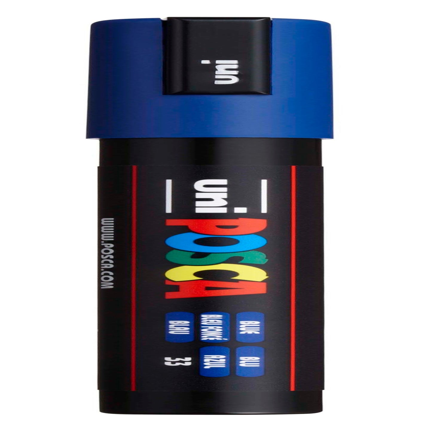 uni® POSCA PC-5M Water-Based Paint Markers, Reversible Medium Tip (1.8-2.5mm), Blue