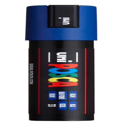 uni® POSCA PC-5M Water-Based Paint Markers, Reversible Medium Tip (1.8-2.5mm), Blue