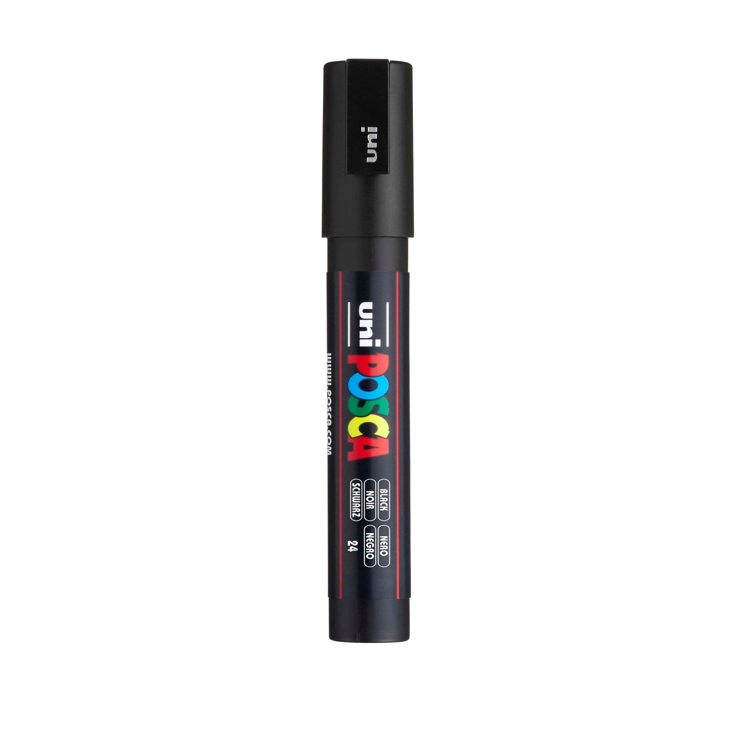 uni® POSCA PC-3M Water-Based Paint Markers, Reversible Fine Tip (0.9-1.3mm), Black