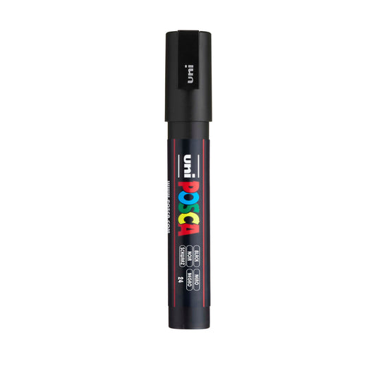 uni® POSCA PC-3M Water-Based Paint Markers, Reversible Fine Tip (0.9-1.3mm), Black