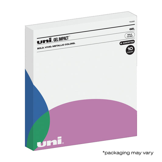 uniball™ Signo Gel Impact Pen Set, Bold Point (1.0mm), Assorted Ink, 10 Pack