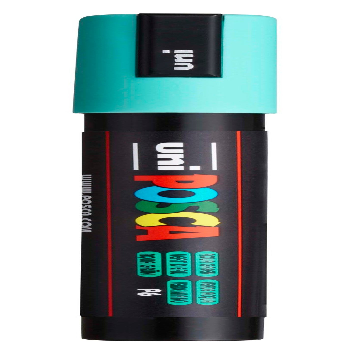 uni® POSCA PC-5M Water-Based Paint Markers, Reversible Medium Tip (1.8-2.5mm), Aqua Green