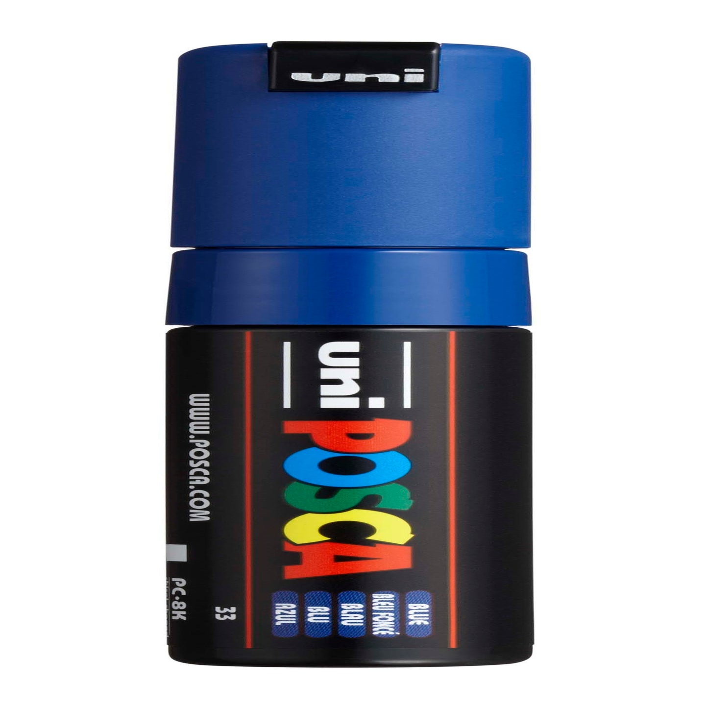uni® POSCA PC-8K Water-Based Paint Markers, Broad Tip (8mm), Blue