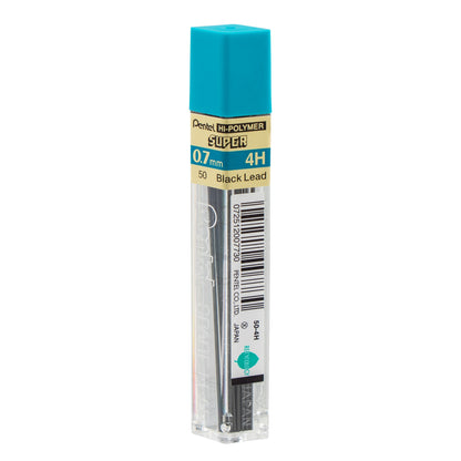 Pentel Super Hi-Polymer Lead Refill (0.7mm) Medium, 4H, 12 pcs/Tube (50-4H)