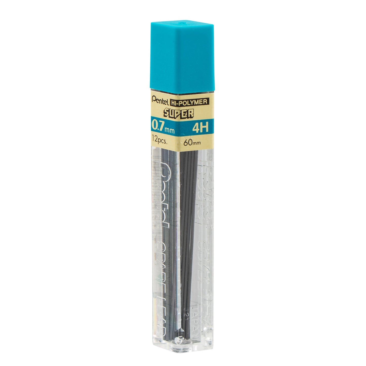 Pentel Super Hi-Polymer Lead Refill (0.7mm) Medium, 4H, 12 pcs/Tube (50-4H)