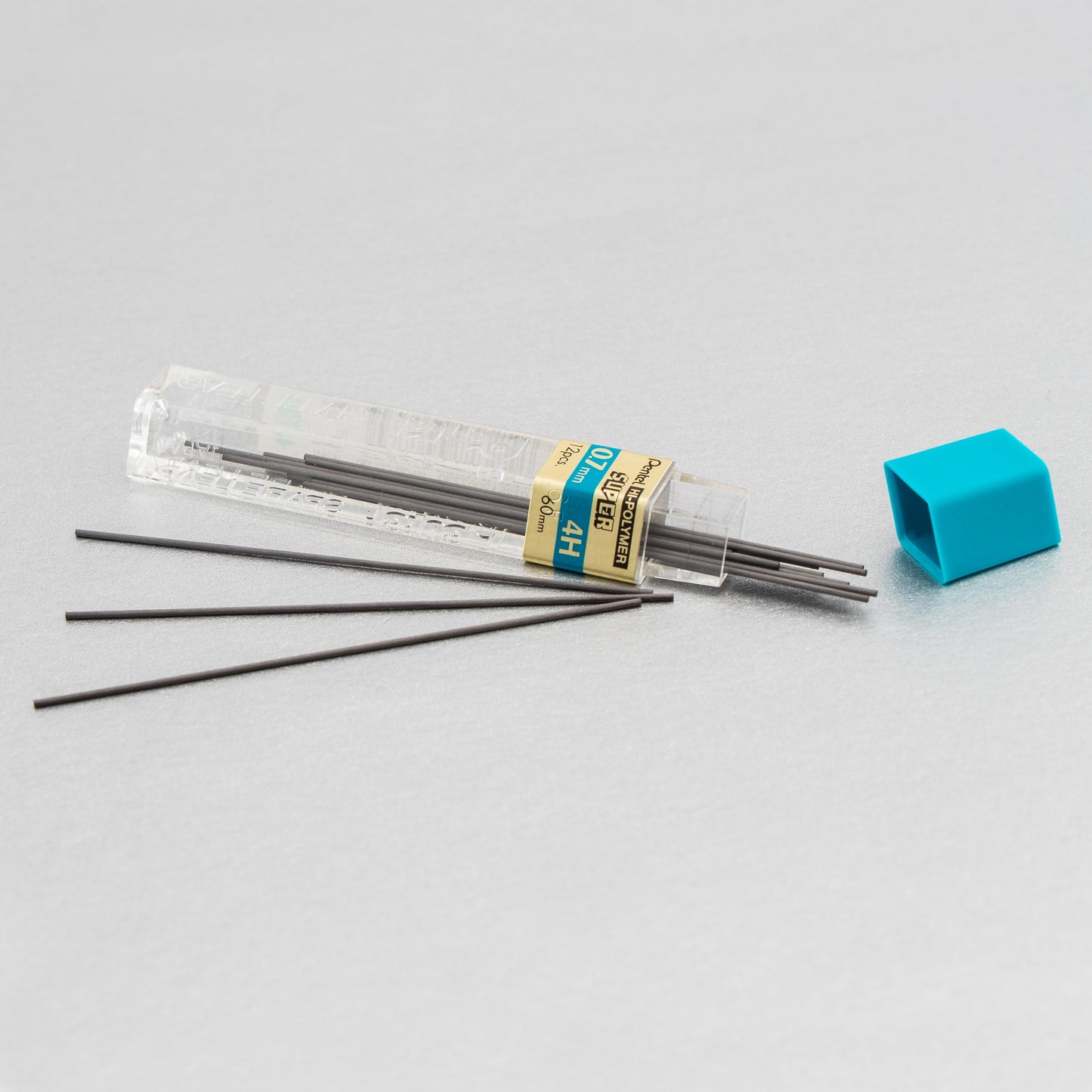 Pentel Super Hi-Polymer Lead Refill (0.7mm) Medium, 4H, 12 pcs/Tube (50-4H)