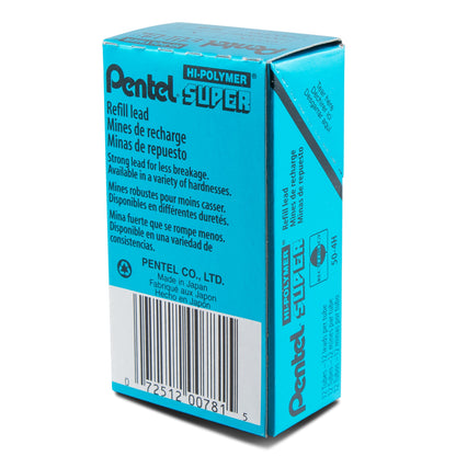 Pentel Super Hi-Polymer Lead Refill (0.7mm) Medium, 4H, 12 pcs/Tube (50-4H)