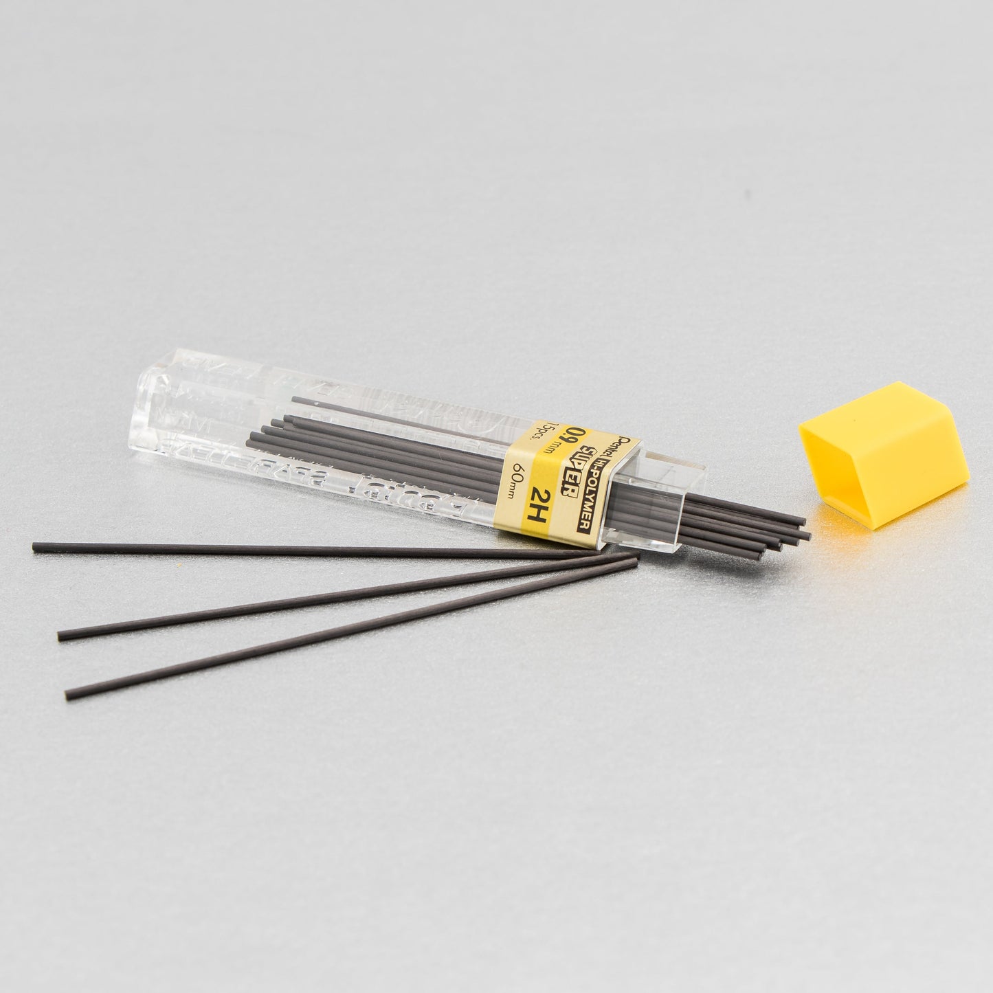 Pentel Super Hi-Polymer Lead Refill (0.9mm) Thick, 2H, 15 pcs/Tube (50-9-2H)