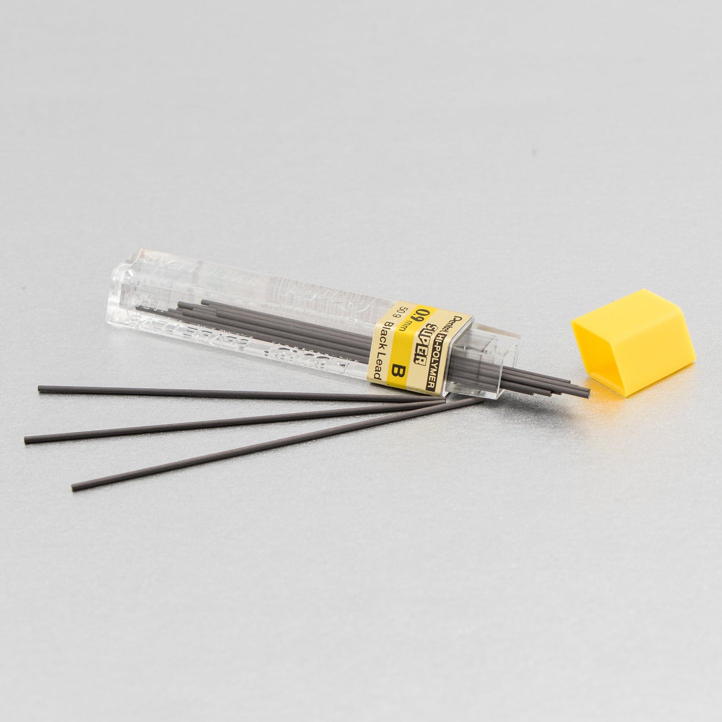 Pentel Super Hi-Polymer Lead Refill (0.9mm) Thick, B, 15 pcs/Tube (50-9-B)