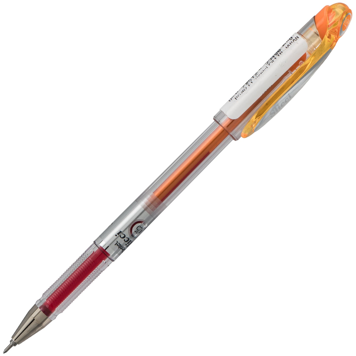 Pentel Arts Slicci (0.25mm) Extra Fine Gel Pen - Orange Ink (BG202-F1)