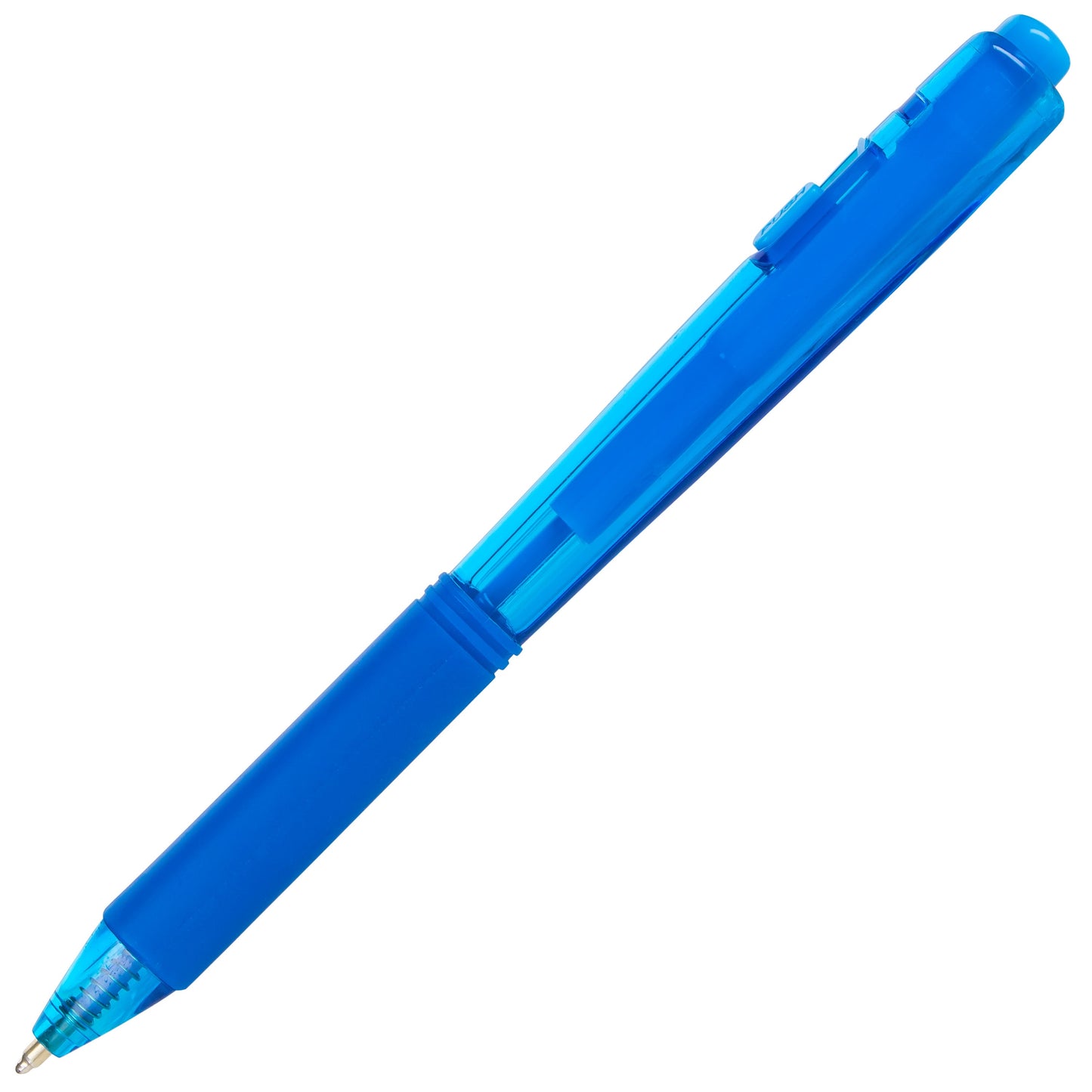 Wow! Retractable Ballpoint Pen, (1.0mm) Medium Line, NEW Ink, Sky Blue Ink (BK440-S)