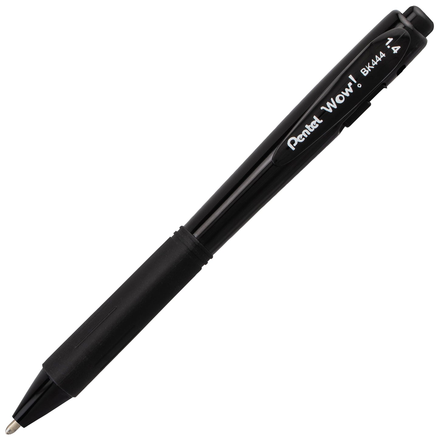Pentel WOW! Ballpoint Pen, (1.4mm), Bold Line, Black Ink (BK444-A)