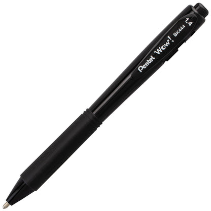 Pentel WOW! Ballpoint Pen, (1.4mm), Bold Line, Black Ink (BK444-A)