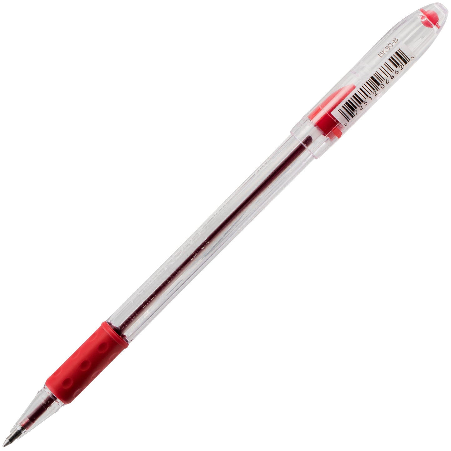 Pentel RSVP Ballpoint Pen, (0.7mm) Fine Line, Red Ink (BK90-B), 48 Dozen
