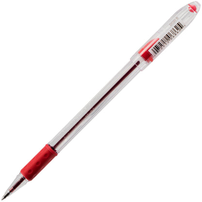 Pentel RSVP Ballpoint Pen, (0.7mm) Fine Line, Red Ink (BK90-B), 48 Dozen