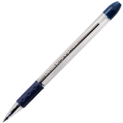 Pentel RSVP Ballpoint Pen, (0.7mm) Fine Line, Blue Ink (BK90-C), 48 Dozen