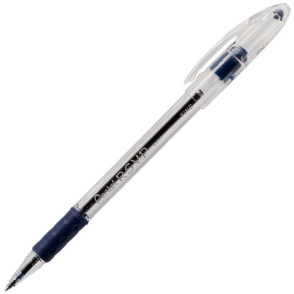 Pentel RSVP Ballpoint Pen, (0.7mm) Fine Line, Blue Ink (BK90-C), 48 Dozen