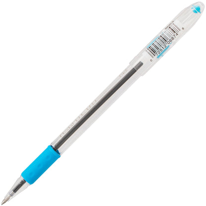 RSVP Ballpoint Pen, (0.7mm) Fine Line, Sky Blue Ink (BK90-S)
