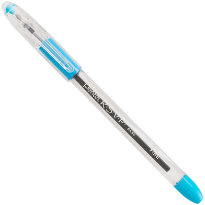 RSVP Ballpoint Pen, (0.7mm) Fine Line, Sky Blue Ink (BK90-S)