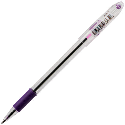 Pentel RSVP Ballpoint Pen, (0.7mm) Fine Line, Violet Ink (BK90-V), 48 Dozen
