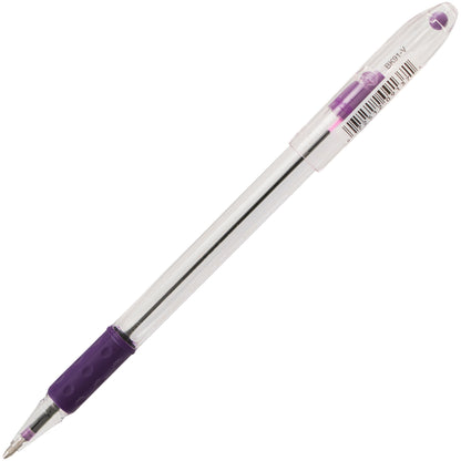 Pentel RSVP Ballpoint Pen, (1.0mm) Medium Line, Violet Ink (BK91-V), 48 Dozen