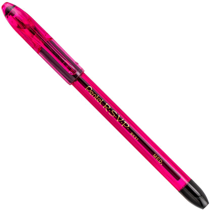 Pentel RSVP Razzle-Dazzle Ballpoint Pen, (1.0mm) Medium Line, Pink Barrel, Black Ink (BK91RDP-A)
