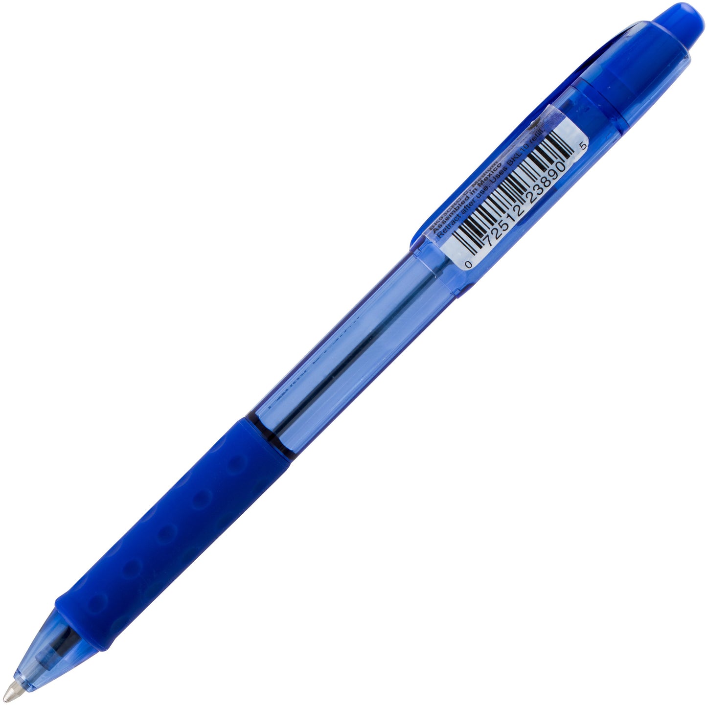 RSVP RT COLORS Retractable Ballpoint Pen, (1.0mm) Medium Line, Blue Barrel, Blue Ink (BK93CRC-C)
