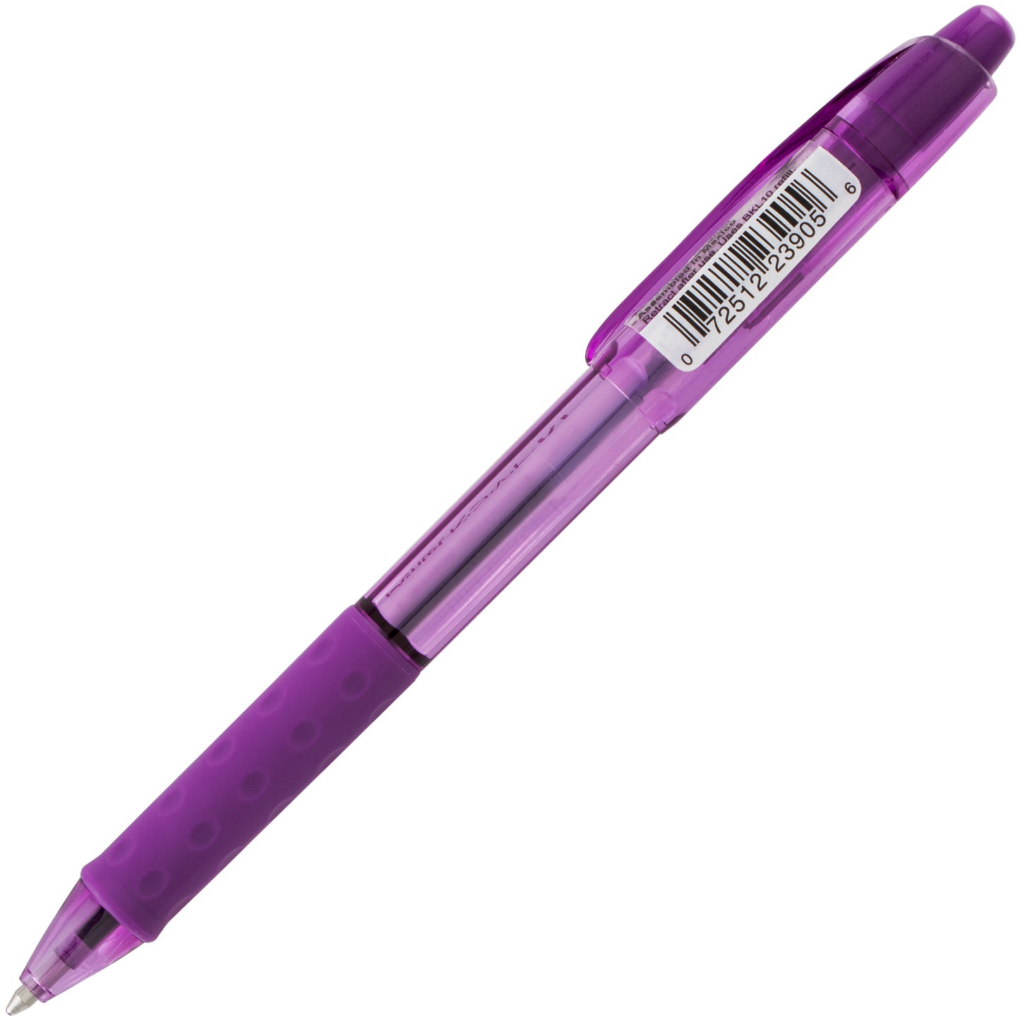 RSVP RT COLORS Retractable Ballpoint Pen, (1.0mm) Medium Line, Violet Barrel, Violet Ink (BK93CRV-V)
