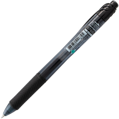 Pentel EnerGel-X Retractable Liquid Gel Pen, (0.7mm) Metal Tip, Black Ink (BL107-A)