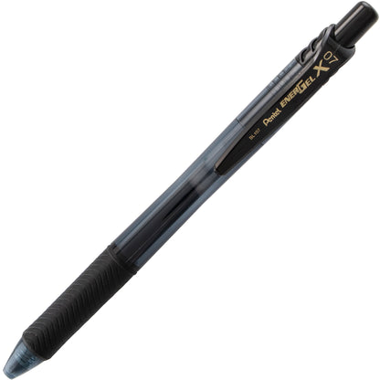 Pentel EnerGel-X Retractable Liquid Gel Pen, (0.7mm) Metal Tip, Black Ink (BL107-A)
