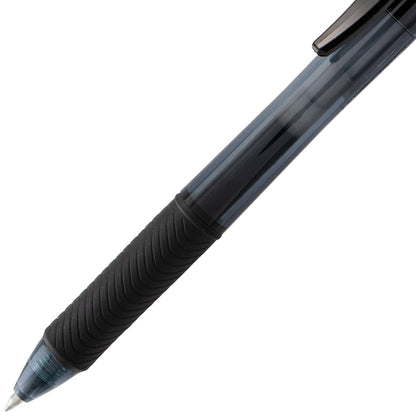 Pentel EnerGel-X Retractable Liquid Gel Pen, (0.7mm) Metal Tip, Black Ink (BL107-A)