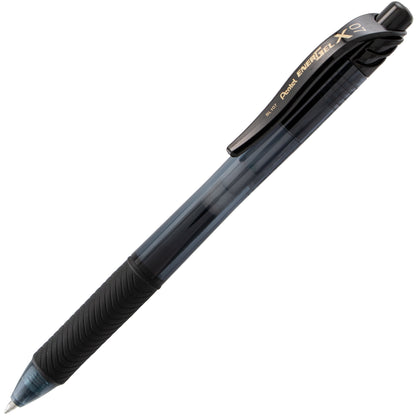 Pentel EnerGel-X Retractable Liquid Gel Pen, (0.7mm) Metal Tip, Black Ink (BL107-A)