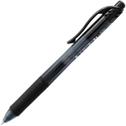 Pentel EnerGel-X Retractable Liquid Gel Pen, (0.7mm) Metal Tip, Black Ink (BL107-A)