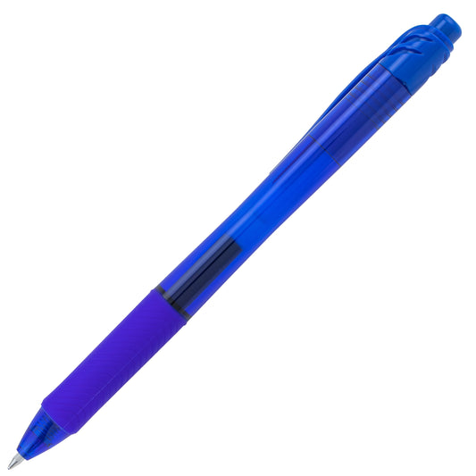 Pentel EnerGel-X Retractable Liquid Gel Pen, (0.7mm) Metal Tip, Medium Line, Blue Ink (BL107-C)