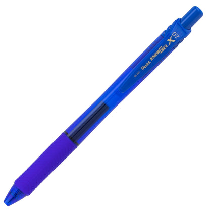 Pentel EnerGel-X Retractable Liquid Gel Pen, (0.7mm) Metal Tip, Medium Line, Blue Ink (BL107-C)